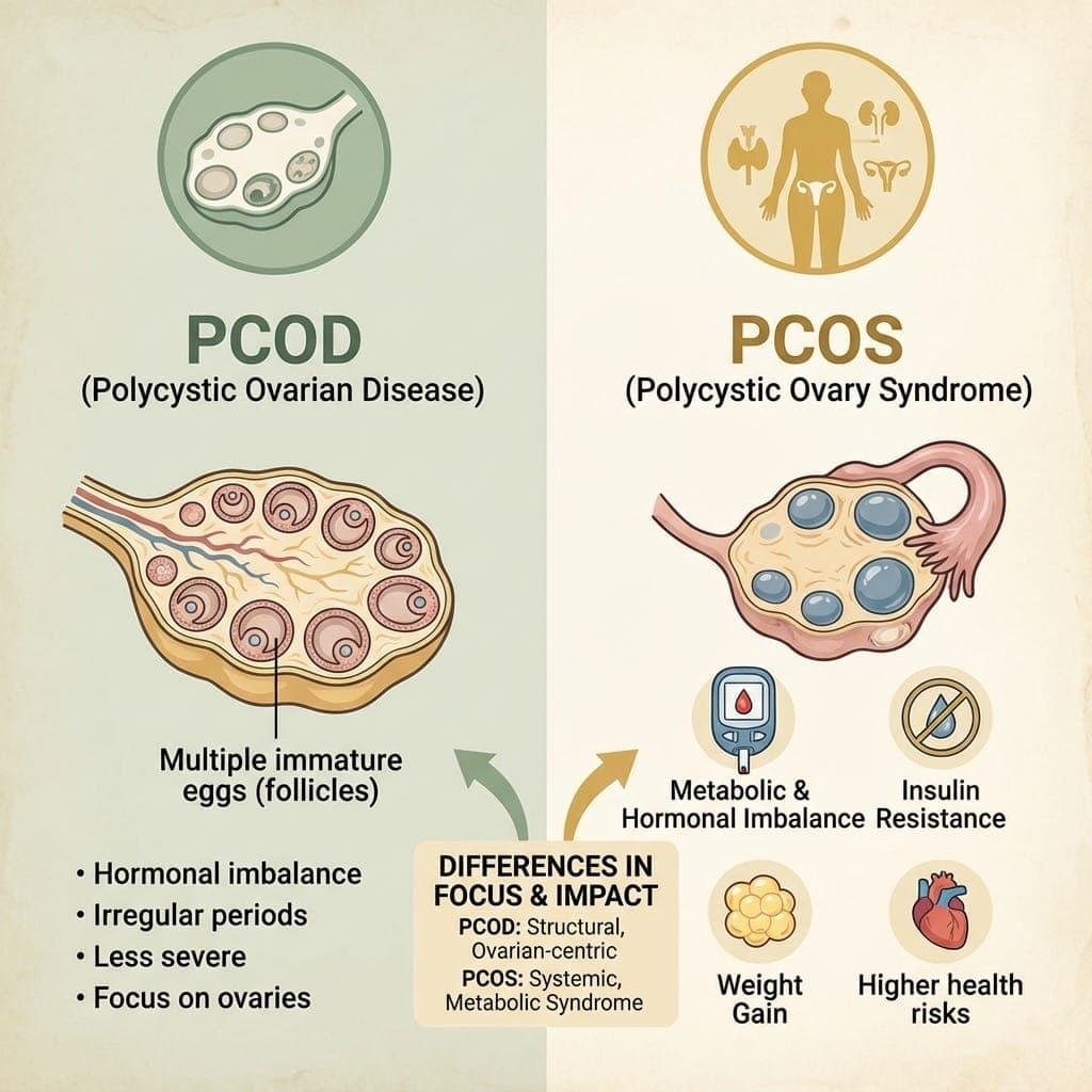 PCOD vs PCOS: What's the Real Difference? Ayurvedic Treatment for Both